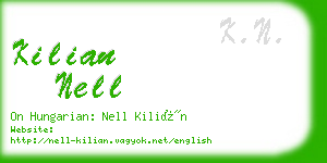 kilian nell business card